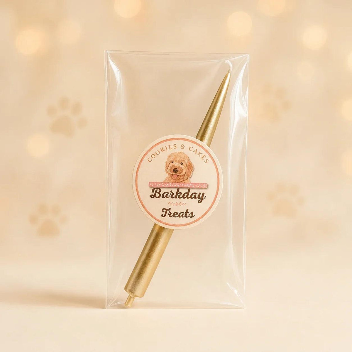 Gold Birthday Candle Add-On 🕯️