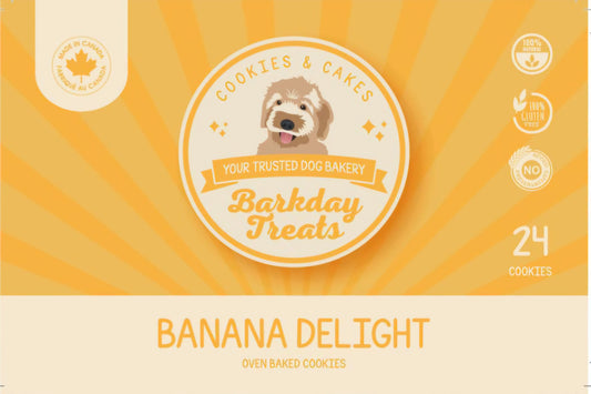 Banana Delight Dog Cookies