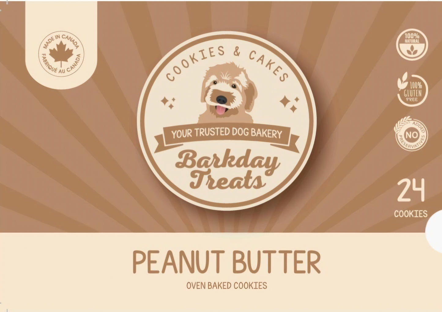 Peanut Butter Dog Cookies