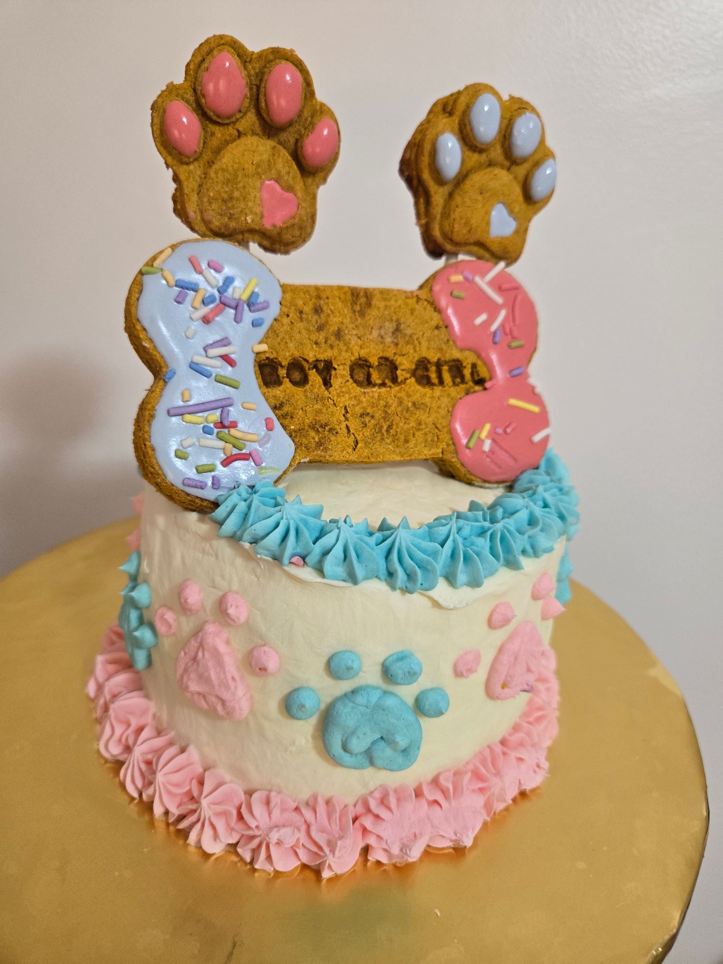 Dog Gender Reveal Cakes