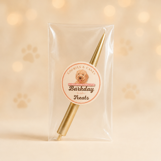 Gold Birthday Candle Add-On 🕯️
