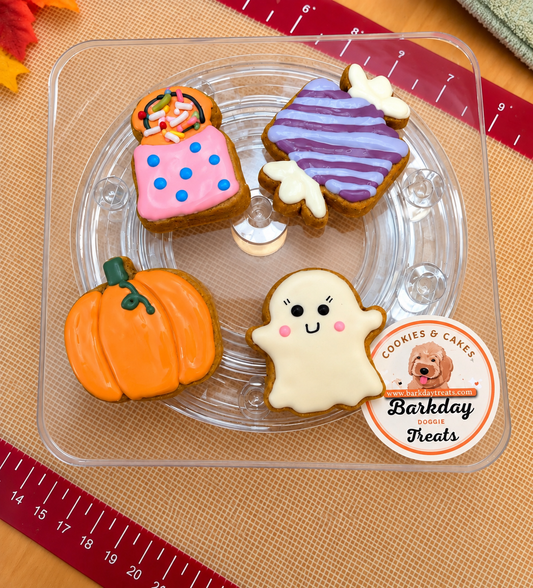 Halloween 4-Piece Dog Cookie Bag